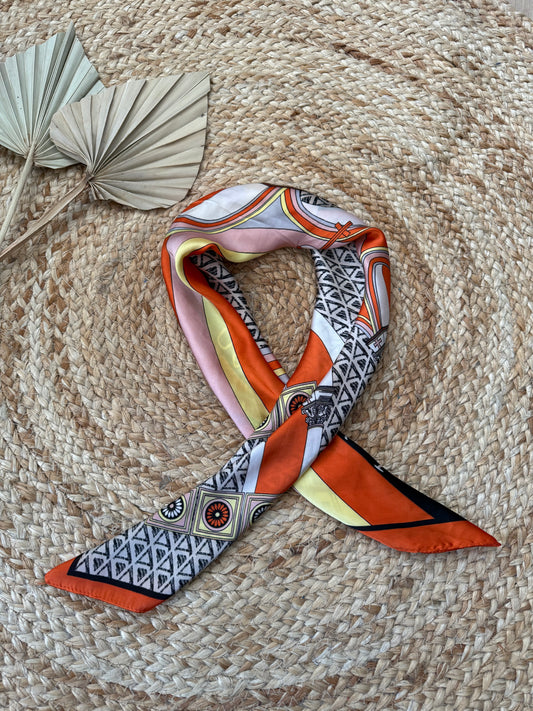 Foulard imprimé satiné